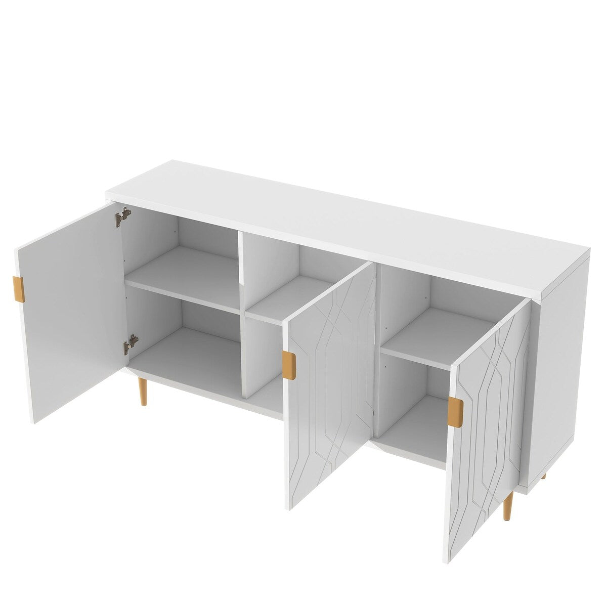 TV Stand for TV up to 70 inch with Adjustable Shelves