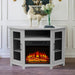 44.8" TV Stand Console with 18" Electric Fireplace and Shelves - N/A
