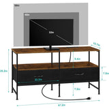 TV Stand with Charge Station