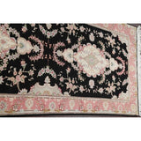 Tabriz Floral Hand Made Wool & Silk Persian Rug - 10'5" x 2'11" Runner