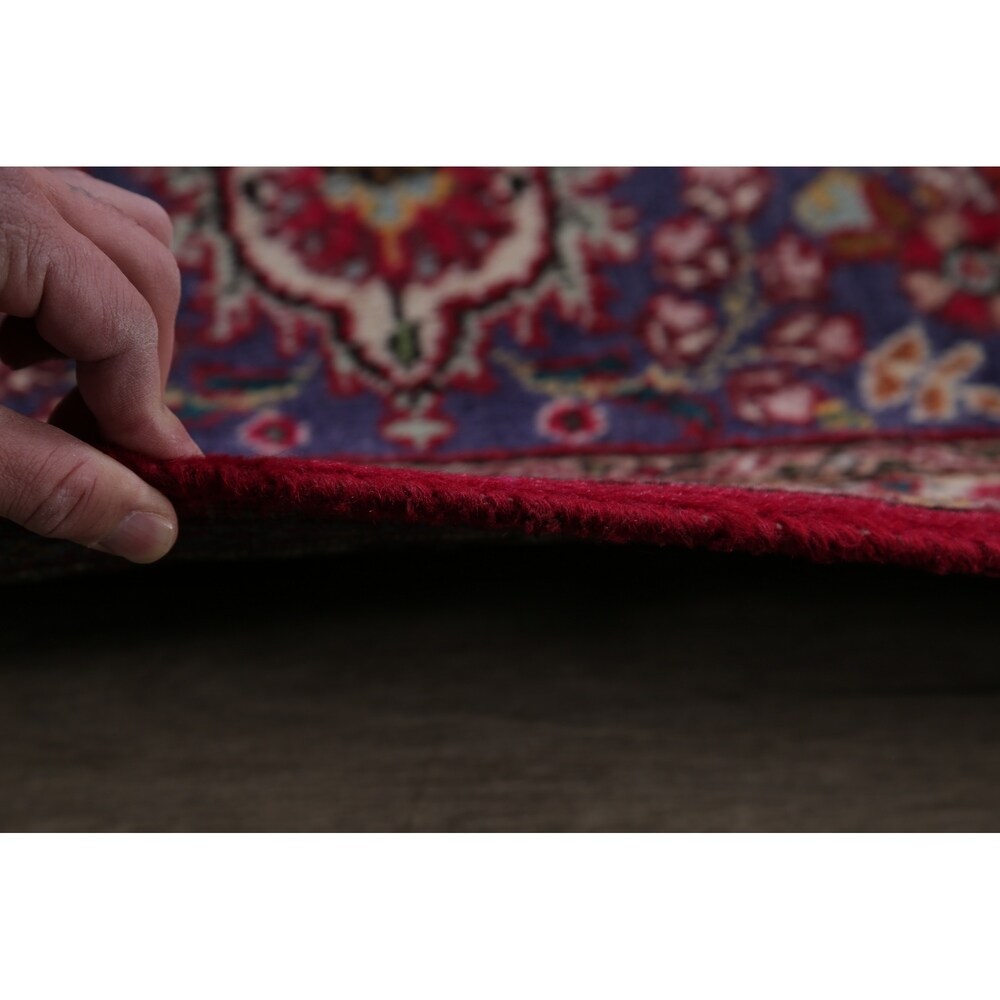 Tabriz Floral Medallion Handmade Wool Persian Oriental Area Rug - 12'11" x 9'8"