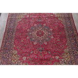 Tabriz Floral Medallion Handmade Wool Persian Oriental Area Rug - 12'11" x 9'8"