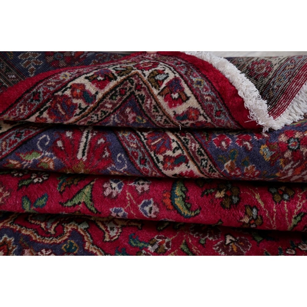 Tabriz Floral Medallion Handmade Wool Persian Oriental Area Rug - 12'11" x 9'8"