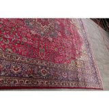 Tabriz Floral Medallion Handmade Wool Persian Oriental Area Rug - 12'11" x 9'8"