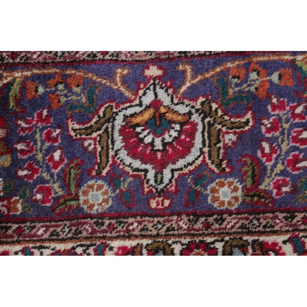 Tabriz Floral Medallion Handmade Wool Persian Oriental Area Rug - 12'11" x 9'8"