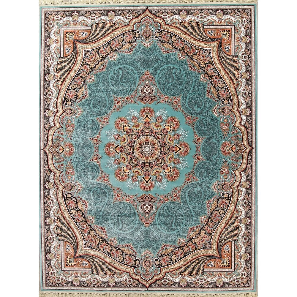 Copper Grove Rapla Heat-set Floral Medallion Wool/ Acrylic Area Rug - 13'3" x 9'10"