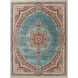 Copper Grove Rapla Heat-set Floral Medallion Wool/ Acrylic Area Rug - 13'3" x 9'10"