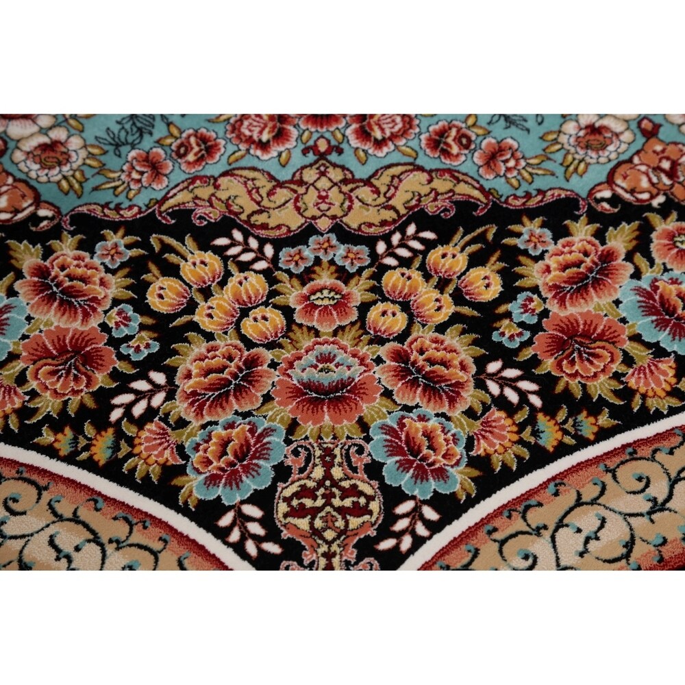 Copper Grove Rapla Heat-set Floral Medallion Wool/ Acrylic Area Rug - 13'3" x 9'10"