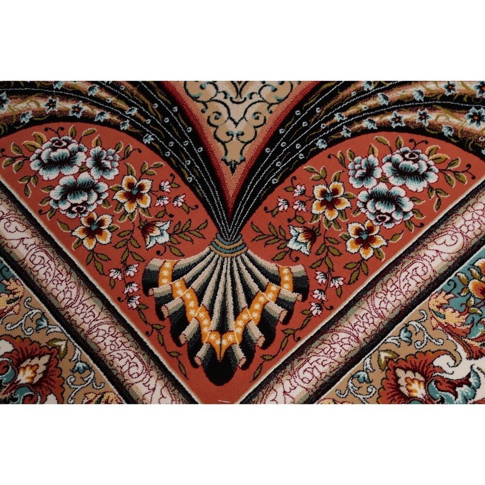 Copper Grove Rapla Heat-set Floral Medallion Wool/ Acrylic Area Rug - 13'3" x 9'10"