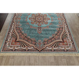 Copper Grove Rapla Heat-set Floral Medallion Wool/ Acrylic Area Rug - 13'3" x 9'10"