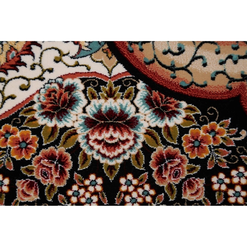 Copper Grove Rapla Heat-set Floral Medallion Wool/ Acrylic Area Rug - 13'3" x 9'10"