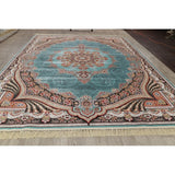Copper Grove Rapla Heat-set Floral Medallion Wool/ Acrylic Area Rug - 13'3" x 9'10"