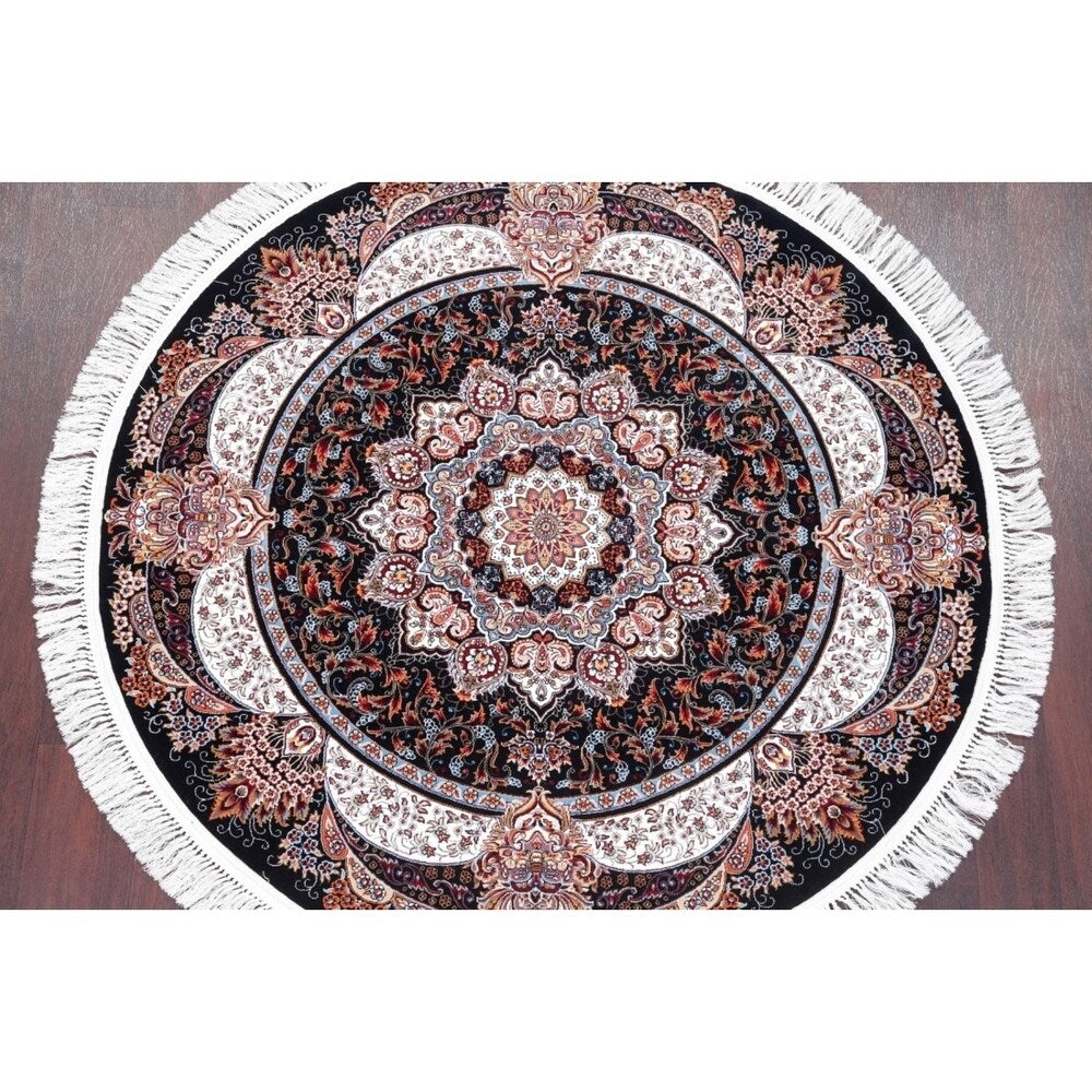 Copper Grove Antsla Heat-set Floral Wool/ Acrylic Area Rug - 5'0" x 5'0" Round