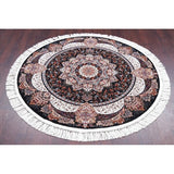 Copper Grove Antsla Heat-set Floral Wool/ Acrylic Area Rug - 5'0" x 5'0" Round