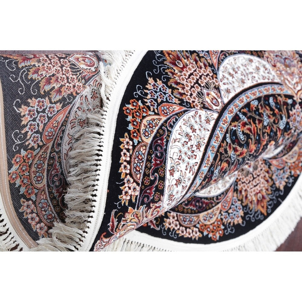 Copper Grove Antsla Heat-set Floral Wool/ Acrylic Area Rug - 5'0" x 5'0" Round
