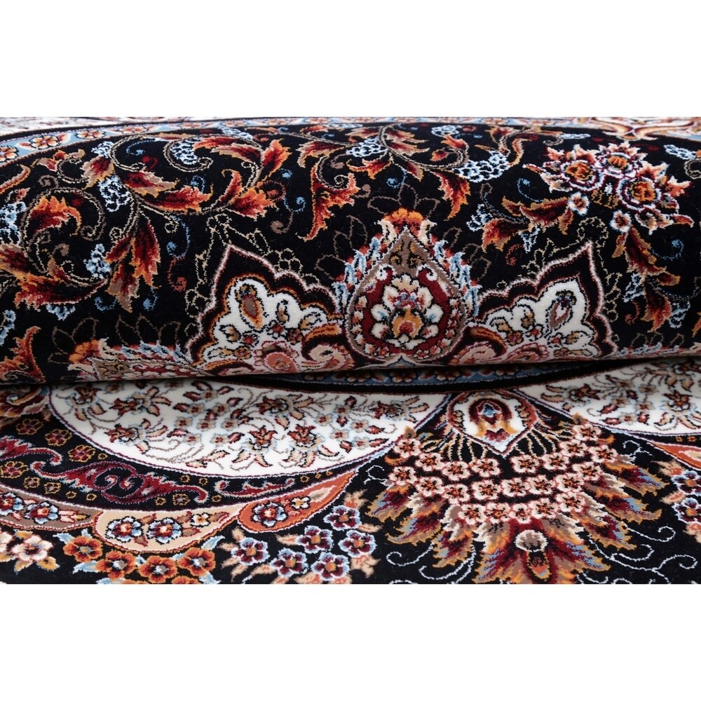Copper Grove Antsla Heat-set Floral Wool/ Acrylic Area Rug - 5'0" x 5'0" Round