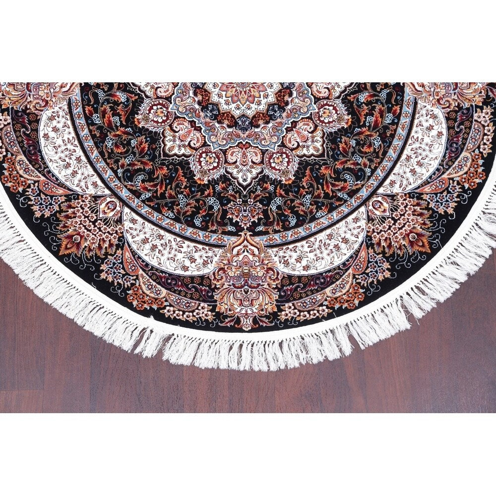 Copper Grove Antsla Heat-set Floral Wool/ Acrylic Area Rug - 5'0" x 5'0" Round