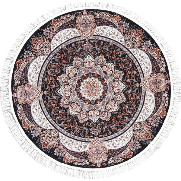 Copper Grove Antsla Heat-set Floral Wool/ Acrylic Area Rug - 5'0" x 5'0" Round