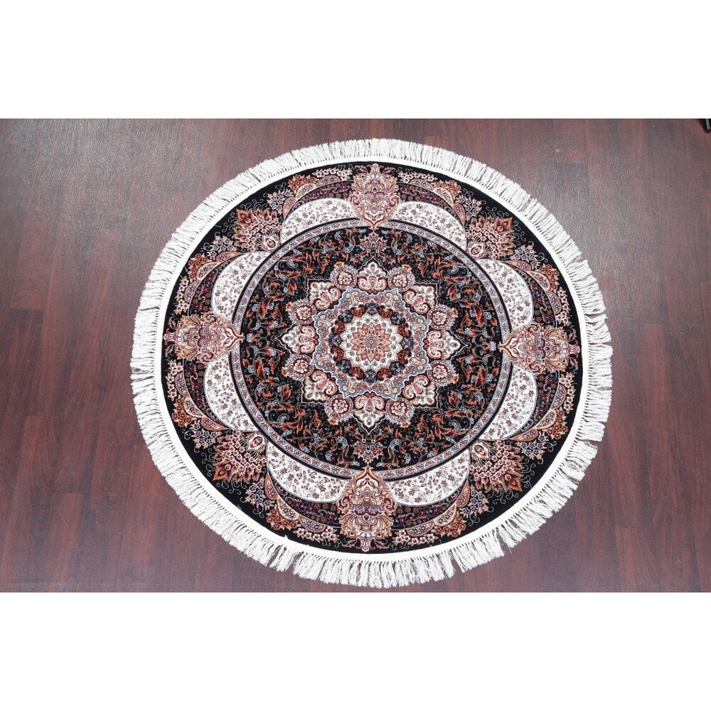 Copper Grove Antsla Heat-set Floral Wool/ Acrylic Area Rug - 5'0" x 5'0" Round