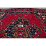 Tabriz Geometric Hand-Knotted Wool Persian Oriental Area Rug - 12'6" x 9'9"