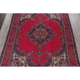 Tabriz Geometric Hand-Knotted Wool Persian Oriental Area Rug - 12'6" x 9'9"