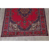 Tabriz Geometric Hand-Knotted Wool Persian Oriental Area Rug - 12'6" x 9'9"