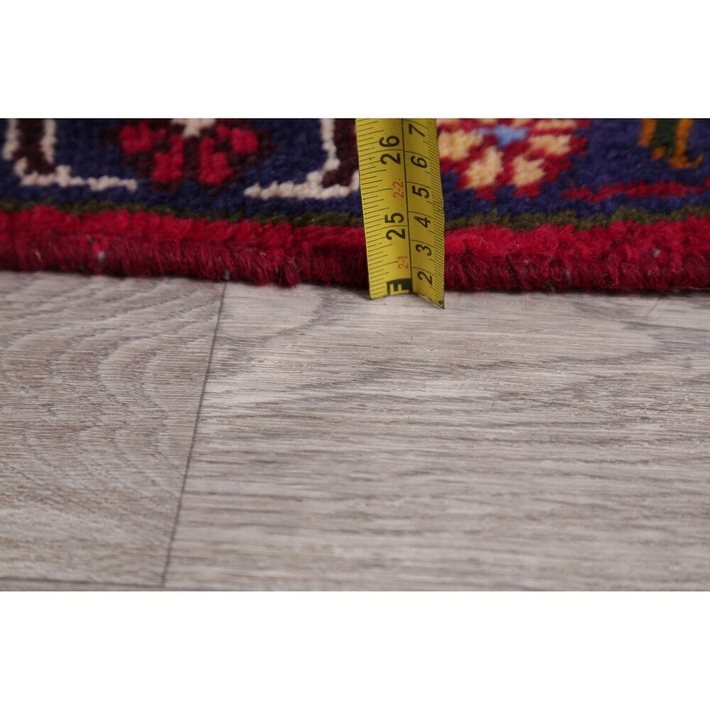 Tabriz Geometric Hand-Knotted Wool Persian Oriental Area Rug - 12'6" x 9'9"