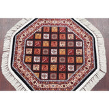 Copper Grove Moisakula Heat-set Geometric Wool/ Acrylic Rug - 3'3" x 3'3" Octagon