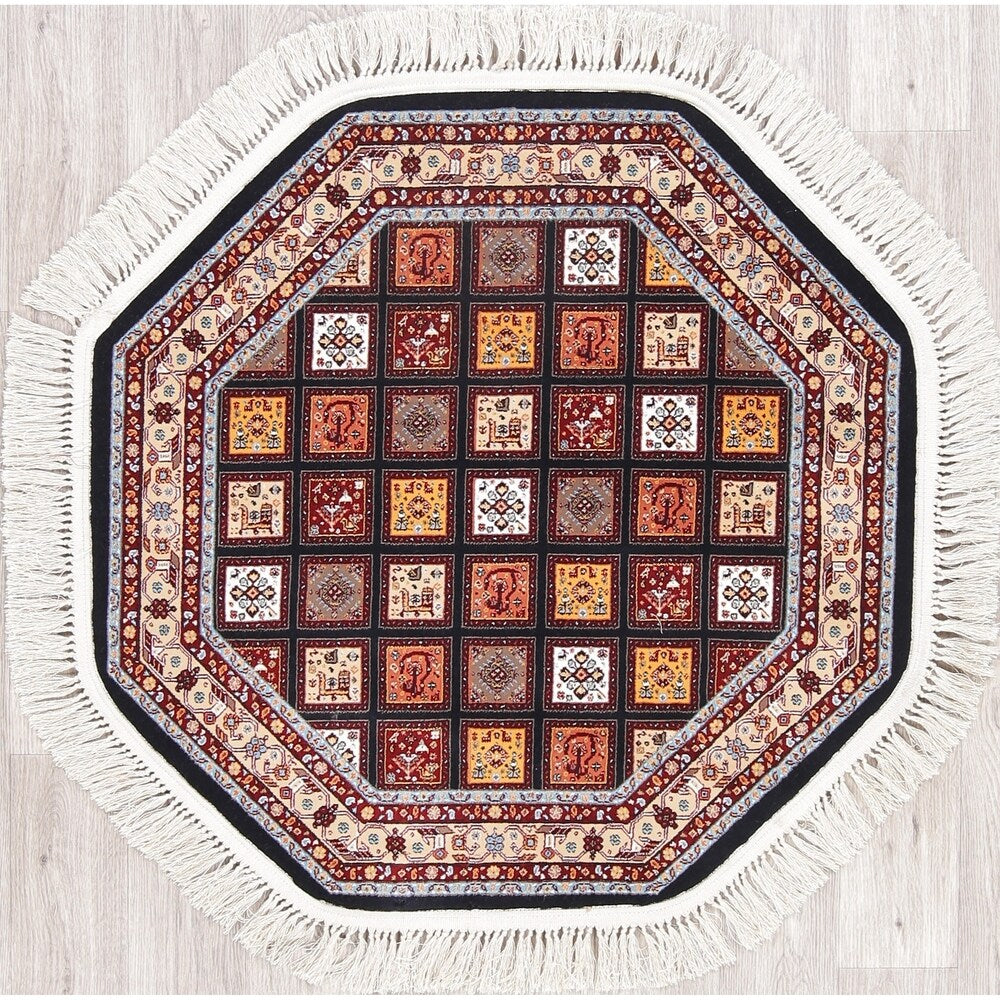 Copper Grove Moisakula Heat-set Geometric Wool/ Acrylic Rug - 3'3" x 3'3" Octagon