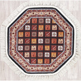 Copper Grove Moisakula Heat-set Geometric Wool/ Acrylic Rug - 3'3" x 3'3" Octagon