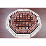 Copper Grove Moisakula Heat-set Geometric Wool/ Acrylic Rug - 3'3" x 3'3" Octagon