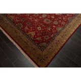 Tabriz Hand Knotted 300 KPSI Red,Tan Wool Persian Oriental Area Rug (9x12) - 08' 07'' x 11' 07''