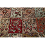 Tabriz Hand Knotted Wool Antique Geometric Area Rug Persian Beige - 10'2" x 7'5"
