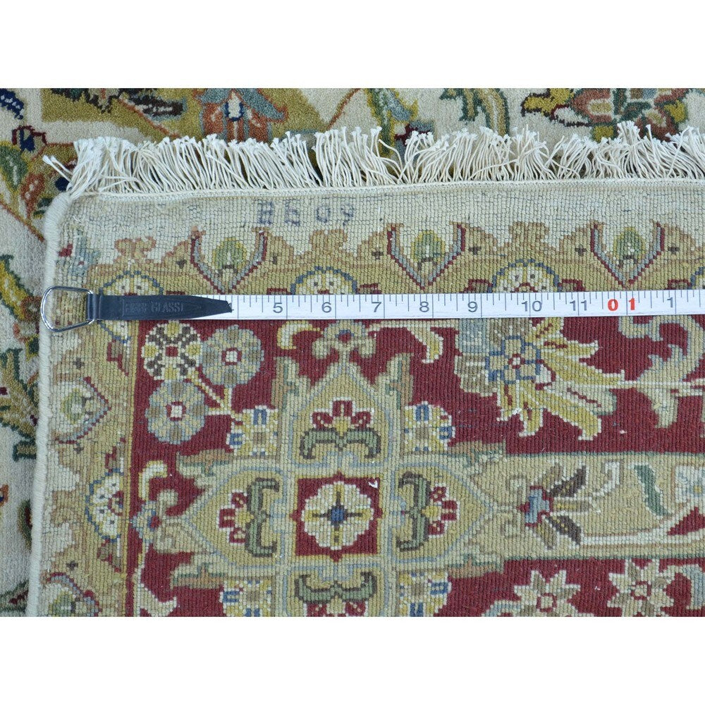 Tabriz Revival New Zealand Wool 300 KPSI Hand-knotted Rug (6' x 9')