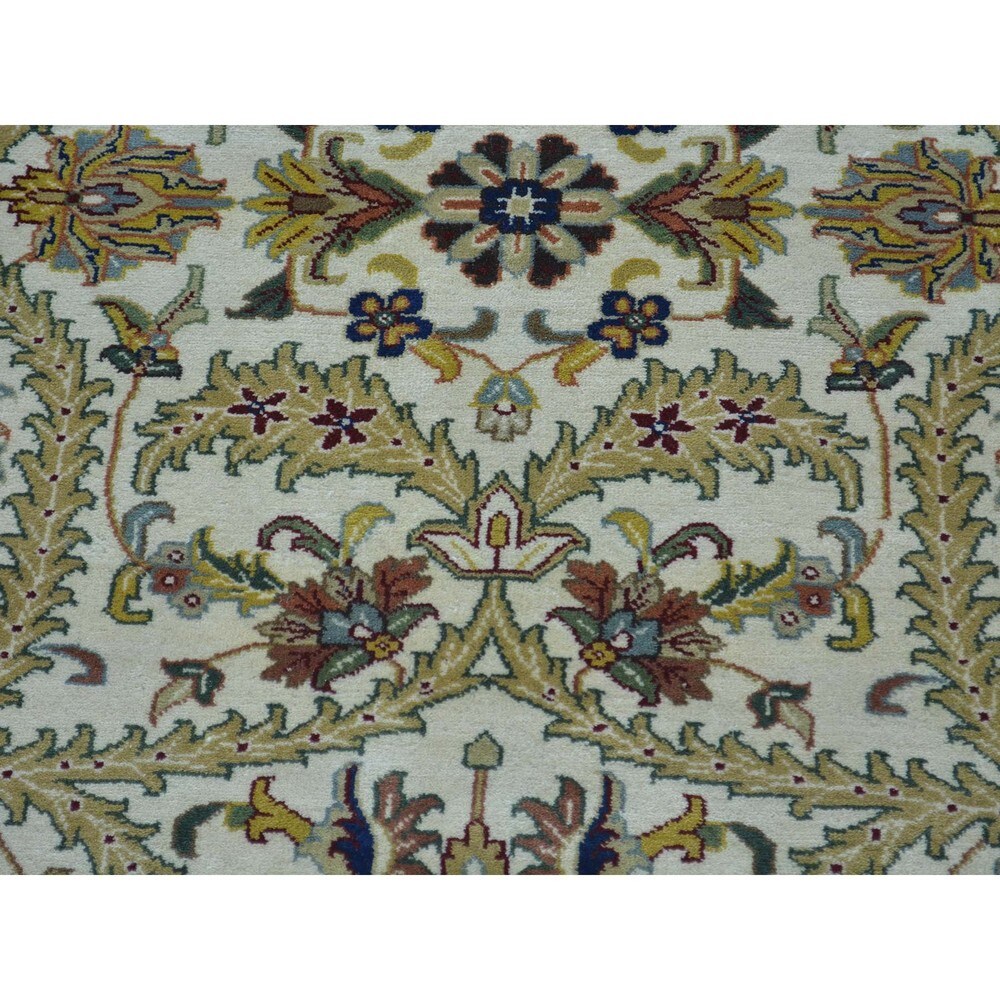 Tabriz Revival New Zealand Wool 300 KPSI Hand-knotted Rug (6' x 9')