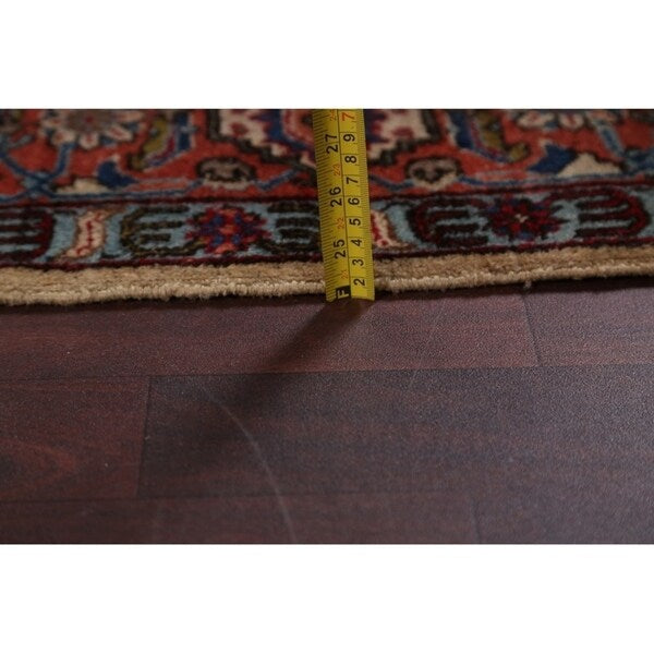 Tabriz Wool Hand Knotted Antique Area Rug Persian Brown - 10'3" x 6'4"
