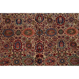 Tabriz Wool Hand Knotted Antique Area Rug Persian Brown - 10'3" x 6'4"