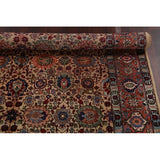 Tabriz Wool Hand Knotted Antique Area Rug Persian Brown - 10'3" x 6'4"