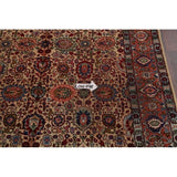 Tabriz Wool Hand Knotted Antique Area Rug Persian Brown - 10'3" x 6'4"