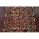 Tabriz Wool Hand Knotted Antique Area Rug Persian Brown - 10'3" x 6'4"