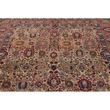 Tabriz Wool Hand Knotted Antique Area Rug Persian Brown - 10'3" x 6'4"