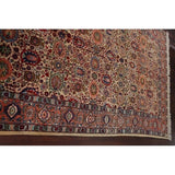 Tabriz Wool Hand Knotted Antique Area Rug Persian Brown - 10'3" x 6'4"