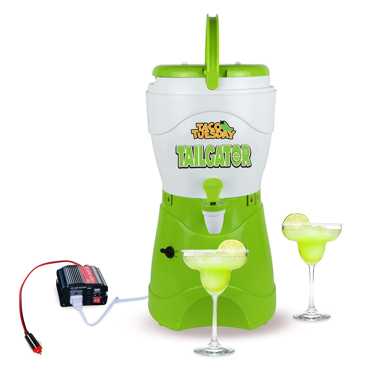 Taco Tuesday Tailgator Margarita Machine - Blender for Smoothies,and Slushies 128-Ounce - 10" D x 12" W x 9" H