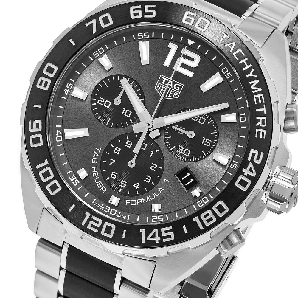 Tag Heuer Men s CAZ1011.BA0843 Formula 1 Grey Dial Stainless Steel C