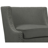 Taglia Grey Upholstered Tuxedo Arm Accent Chair
