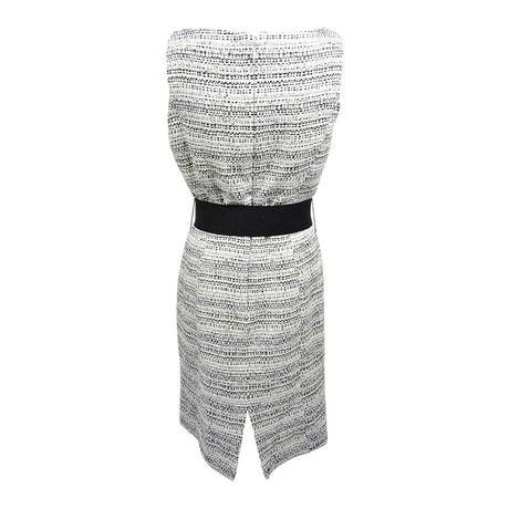Tahari ASL Women's Belted Boucle Sheath Dress