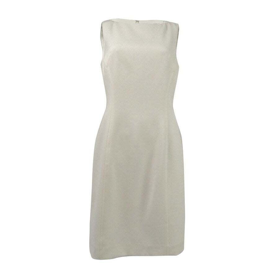 Tahari ASL Women's Boat-Neck Sheath Dress