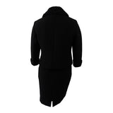 Tahari ASL Women's Faux-Fur-Collar Skirt Suit