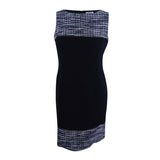 Tahari ASL Women's Metallic Boucle Sheath Dress
