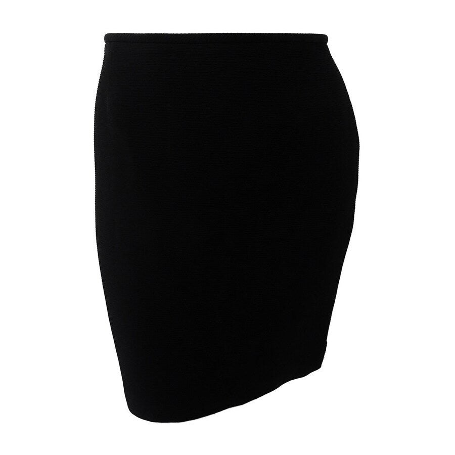 Tahari ASL Women's Petite Faux-Fur-Collar Skirt Suit